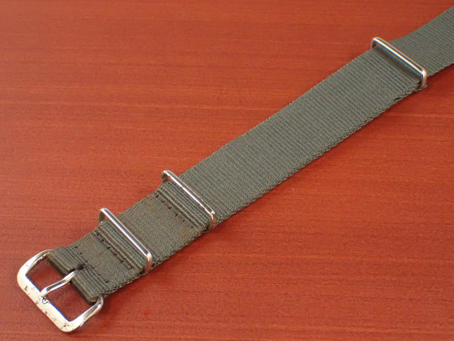 <tc>N.O.S. 1970s Vintage NATO Nylon Belt Admiralty Gray 18mm</tc>