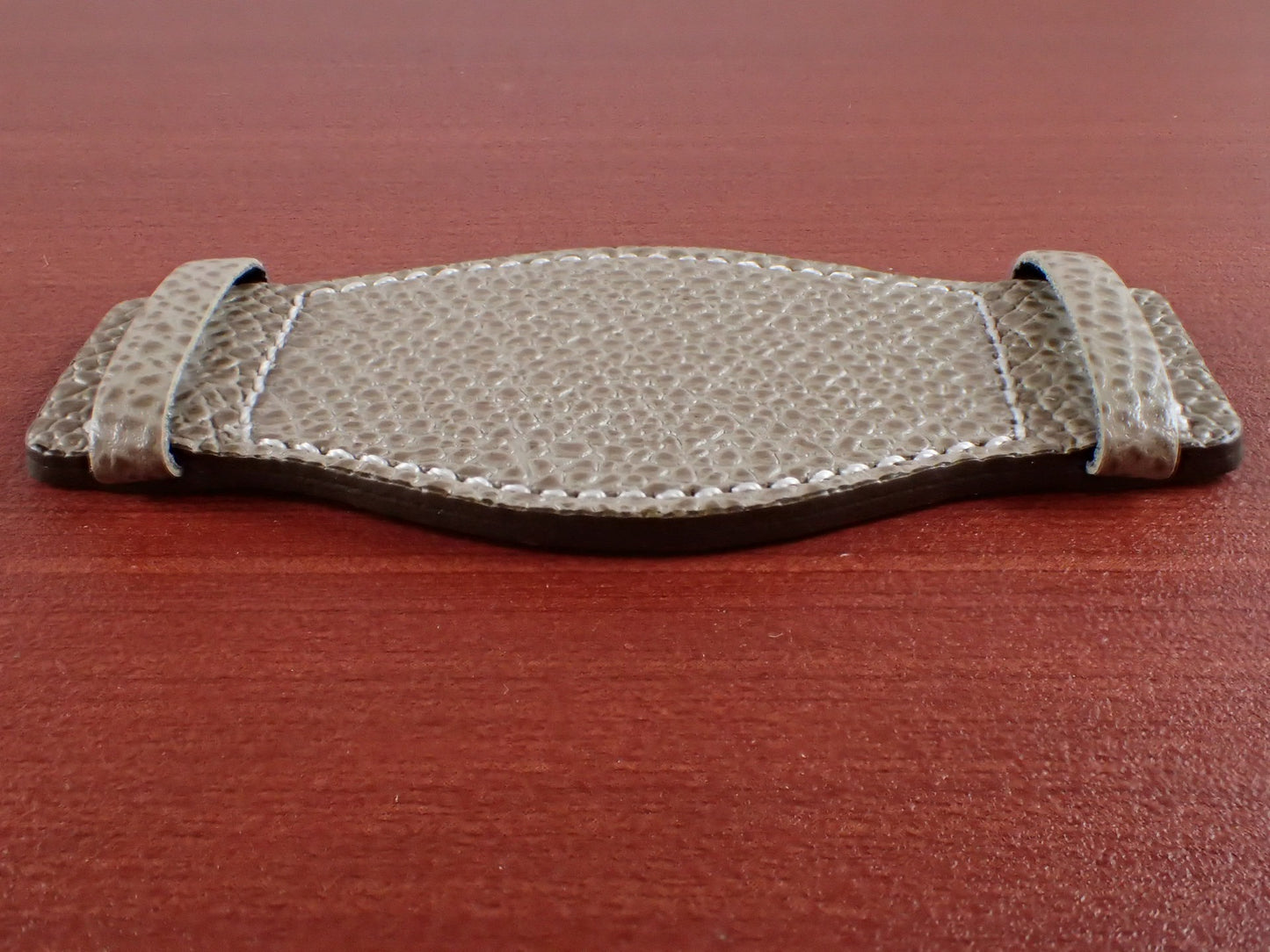 DEGERMANN DAUPHIN Embossed calf <tc>Pad</tc> (Oyster Gray)