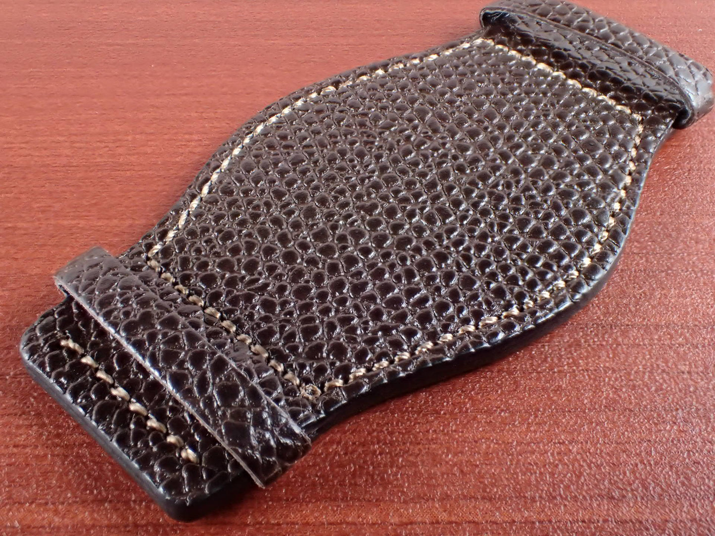 DEGERMANN DAUPHIN Embossed calf <tc>Pad</tc> (Dark Brown)