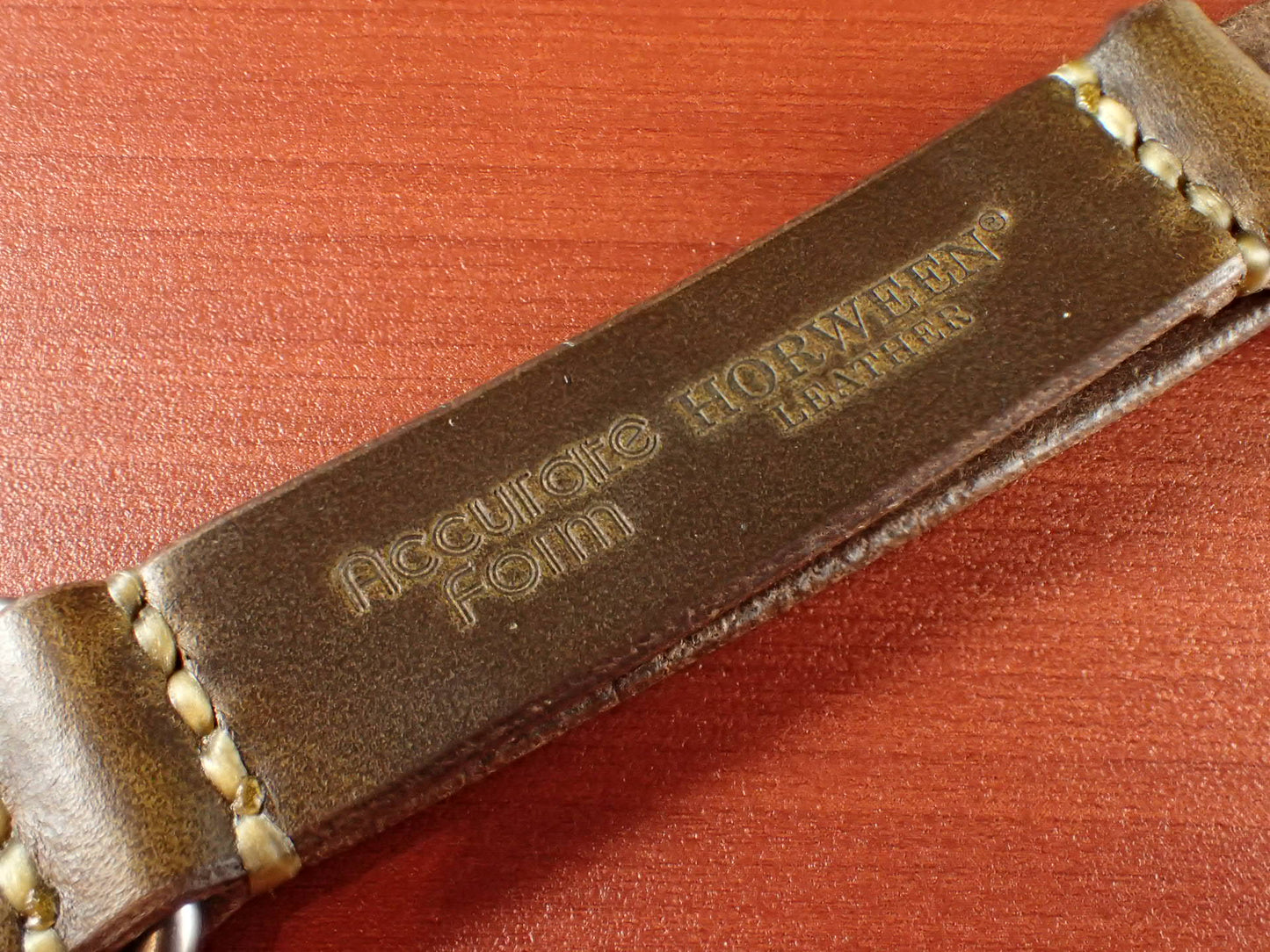 <tc>HORWEEN CHROMEXCEL NATO Type Strap Made to order  (Olive)
</tc>