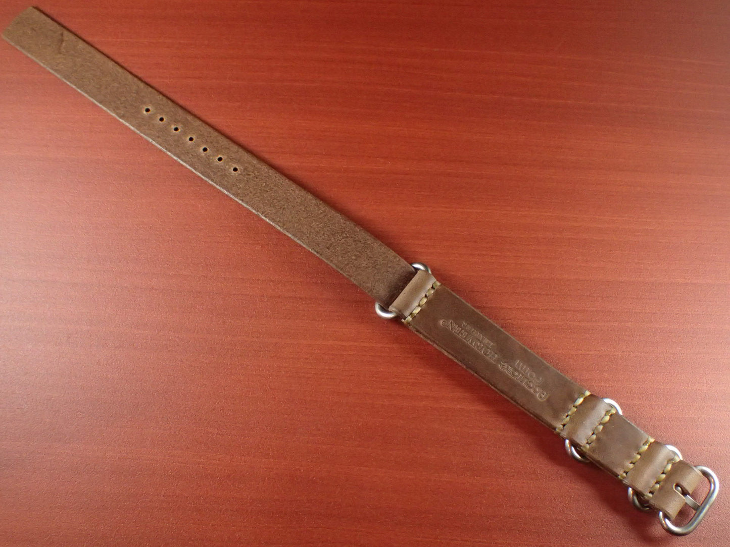 <tc>HORWEEN CHROMEXCEL NATO Type Strap Made to order  (Natural)
</tc>