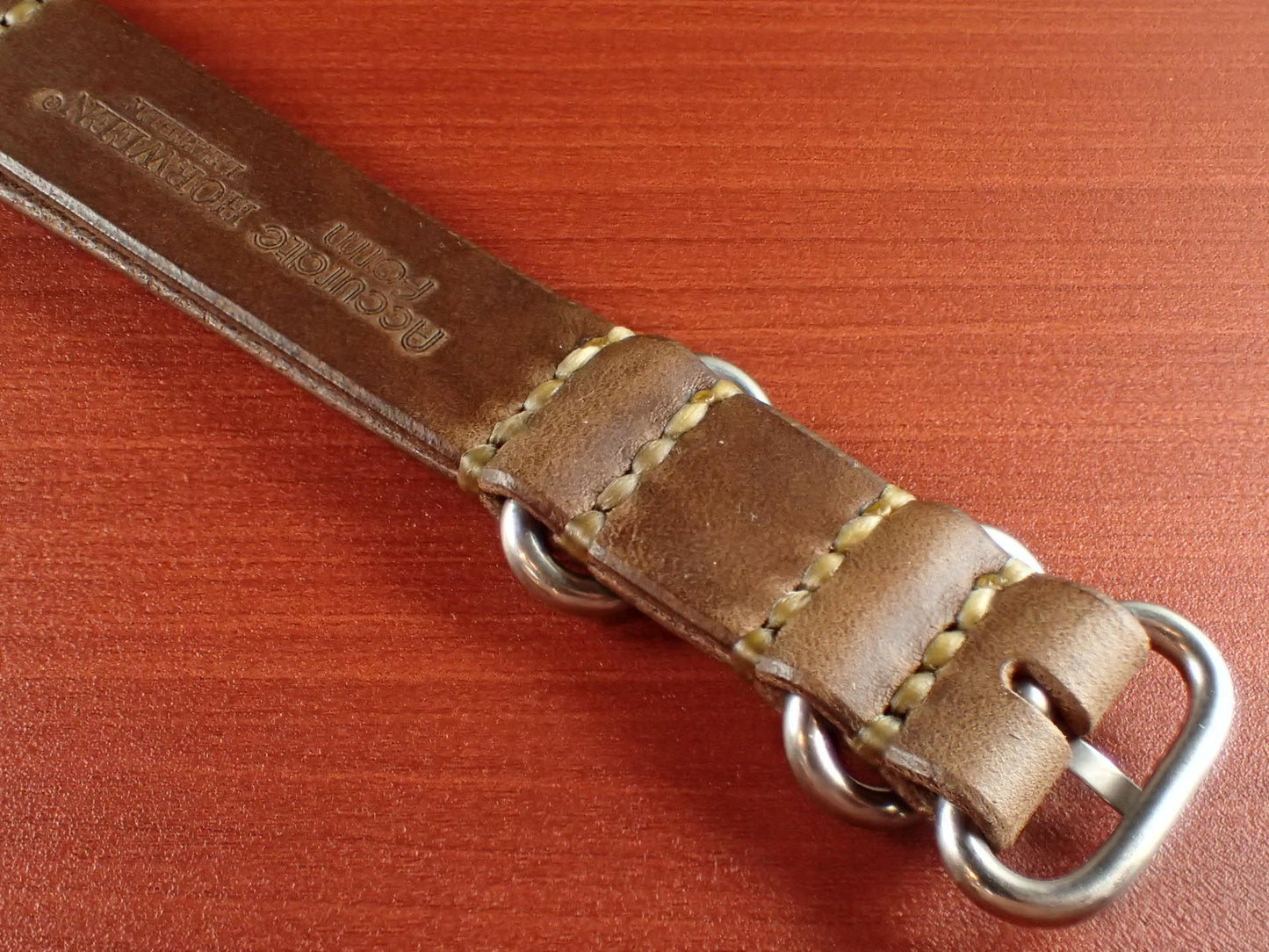 <tc>HORWEEN CHROMEXCEL NATO Type Strap Made to order  (Natural)
</tc>