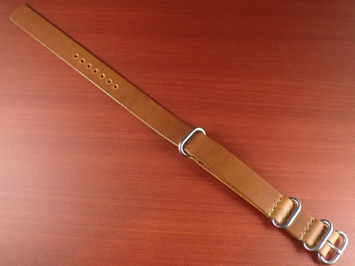 <tc>HORWEEN CHROMEXCEL NATO Type Strap Made to order  (Mocha)
</tc>