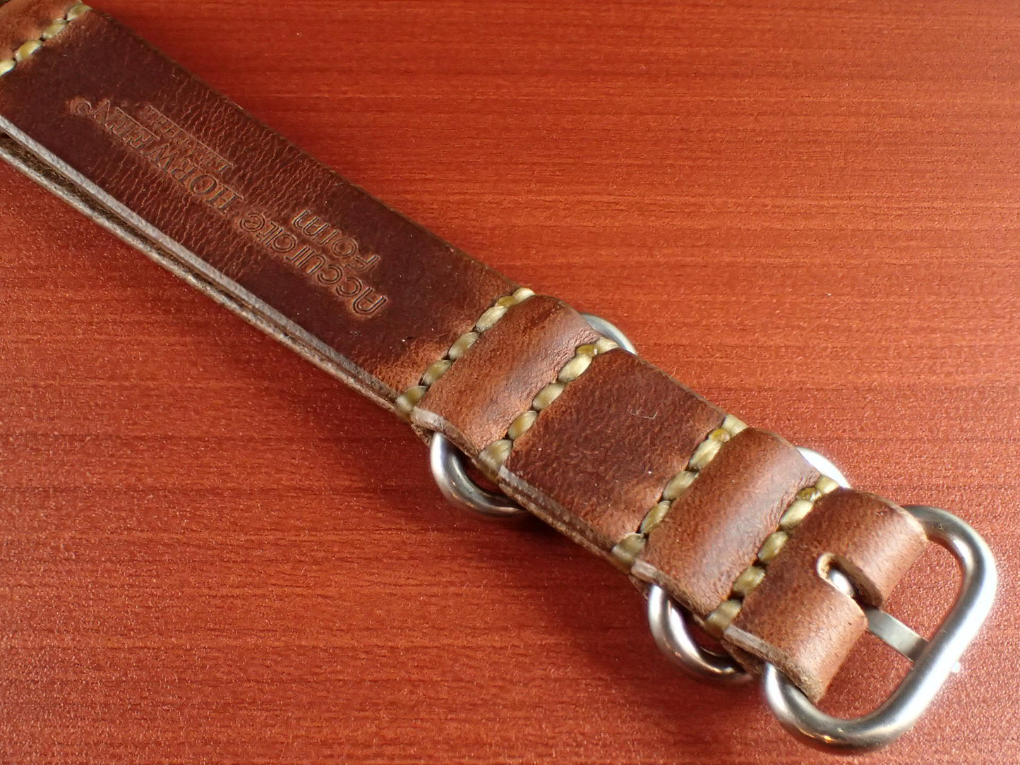 HORWEEN CHROMEXCEL NATO Type Strap 受注生産 (Chocolate)