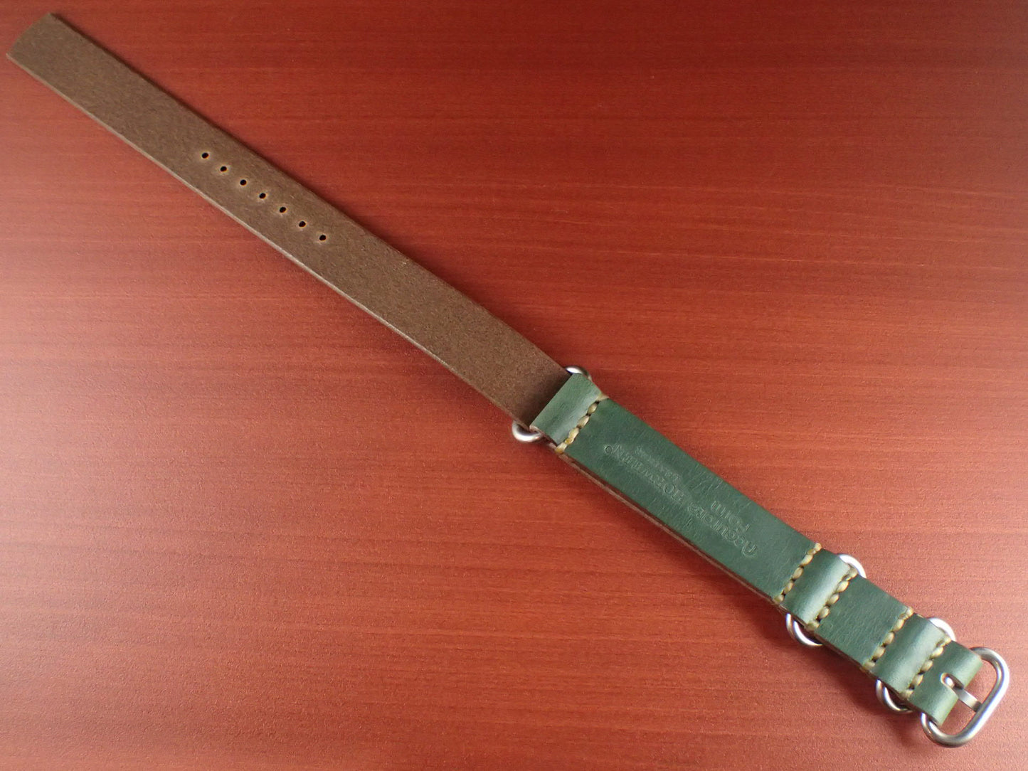 <tc>HORWEEN CHROMEXCEL NATO Type Strap Made to order (Blue)
</tc>