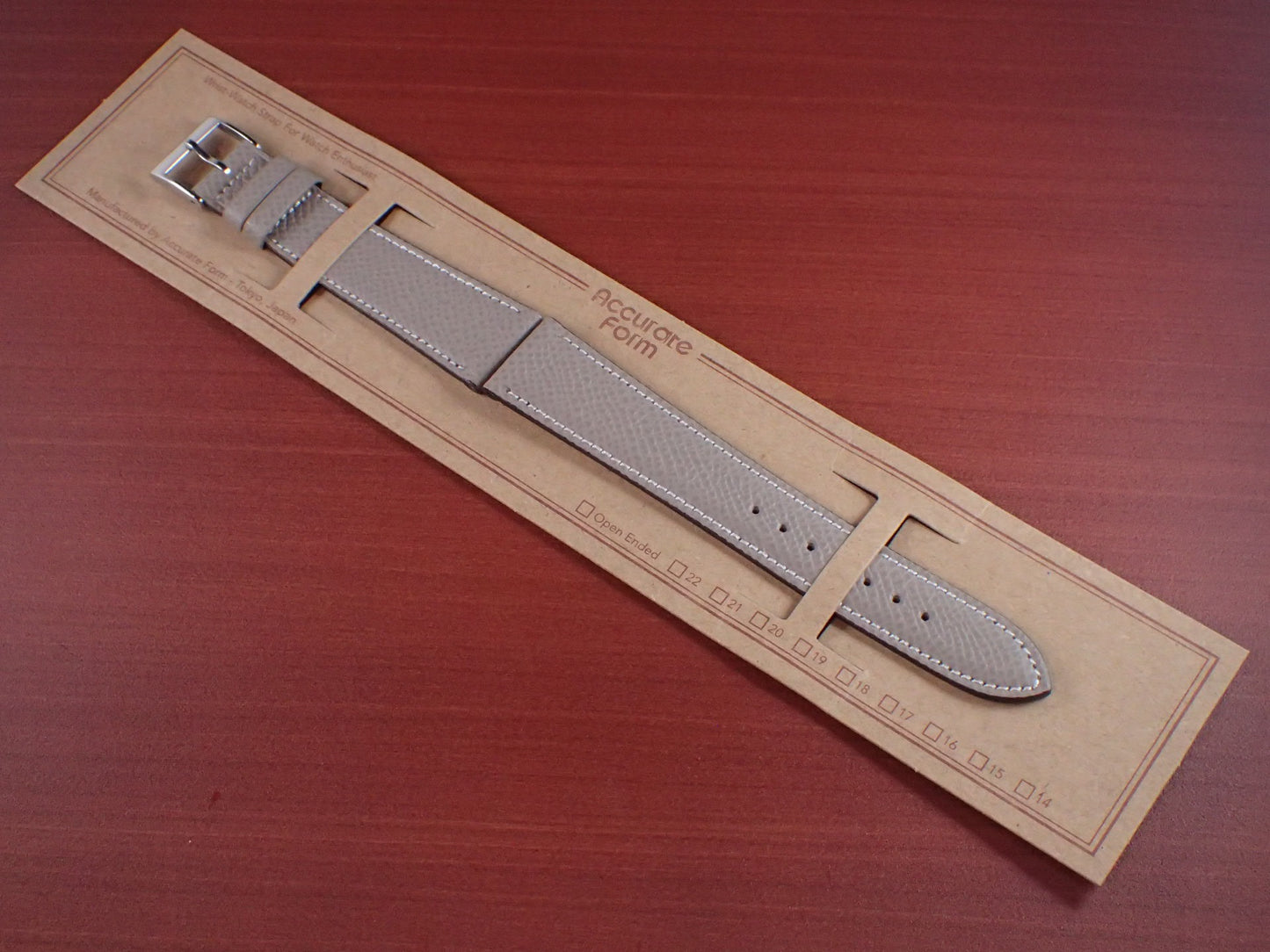 <tc>HAAS Derby French Embossed calf STRAP (Tourterlle)</tc>