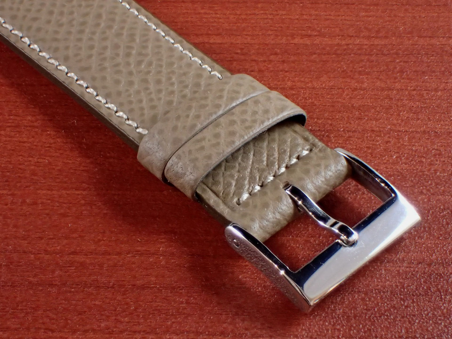 <tc>HAAS Derby French Embossed calf STRAP (Etoupe)</tc>