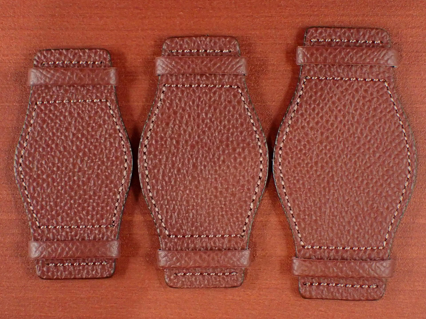 <tc>Pad HAAS Derby French Embossed calf (Rouge Brick)
</tc>