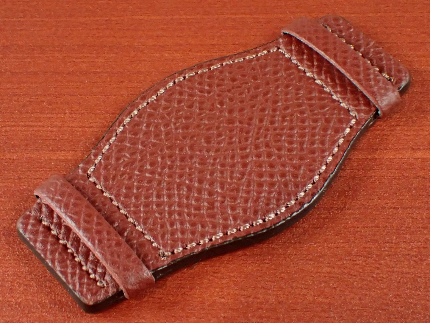 <tc>Pad HAAS Derby French Embossed calf (Rouge Brick)
</tc>