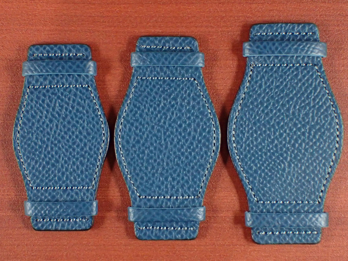 <tc>Pad HAAS Derby French Embossed calf (Blue Legion)
</tc>