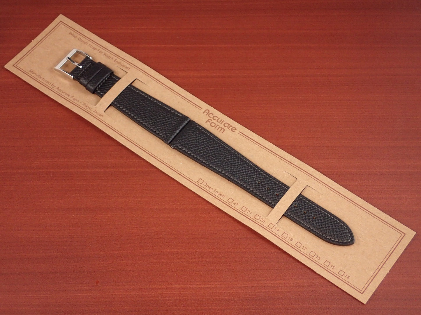 <tc>HAAS Derby French Embossed calf STRAP (Black)</tc>