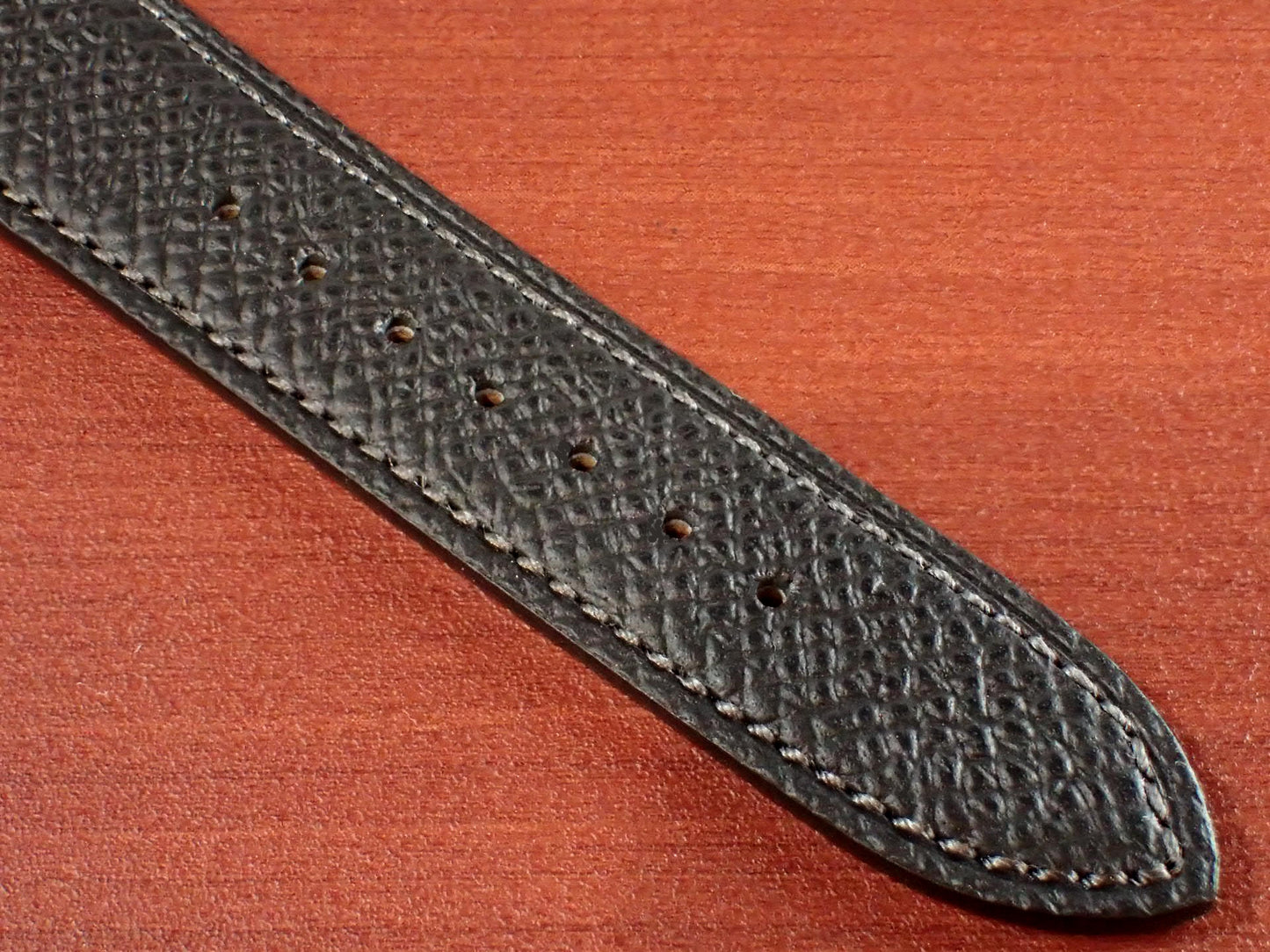 <tc>HAAS Derby French Embossed calf STRAP (Black)</tc>