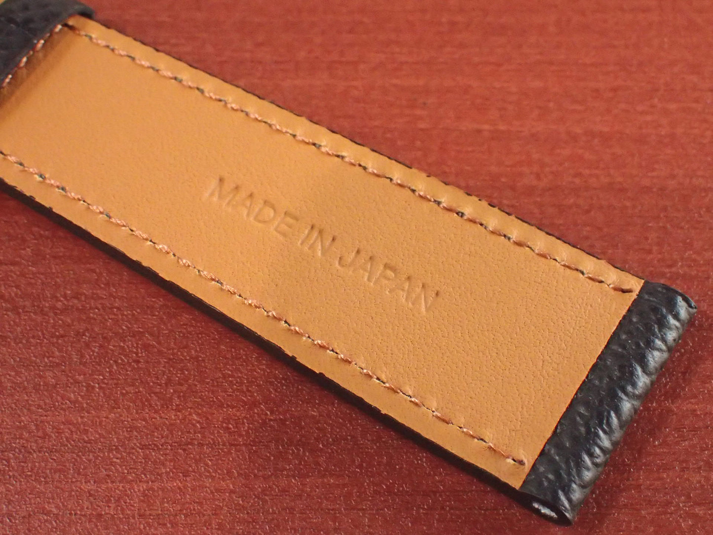 <tc>HAAS Derby French Embossed calf STRAP (Black)</tc>