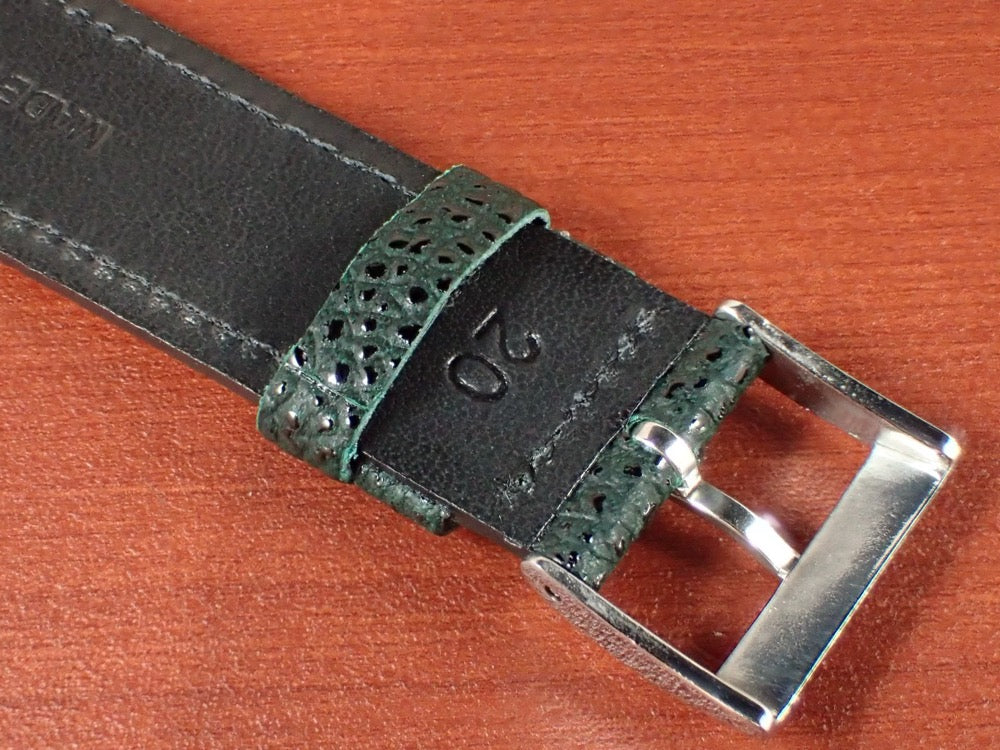 HIMEJI KUROZAN Japanese Cowhide LEATHER STRAP (翠/Green)