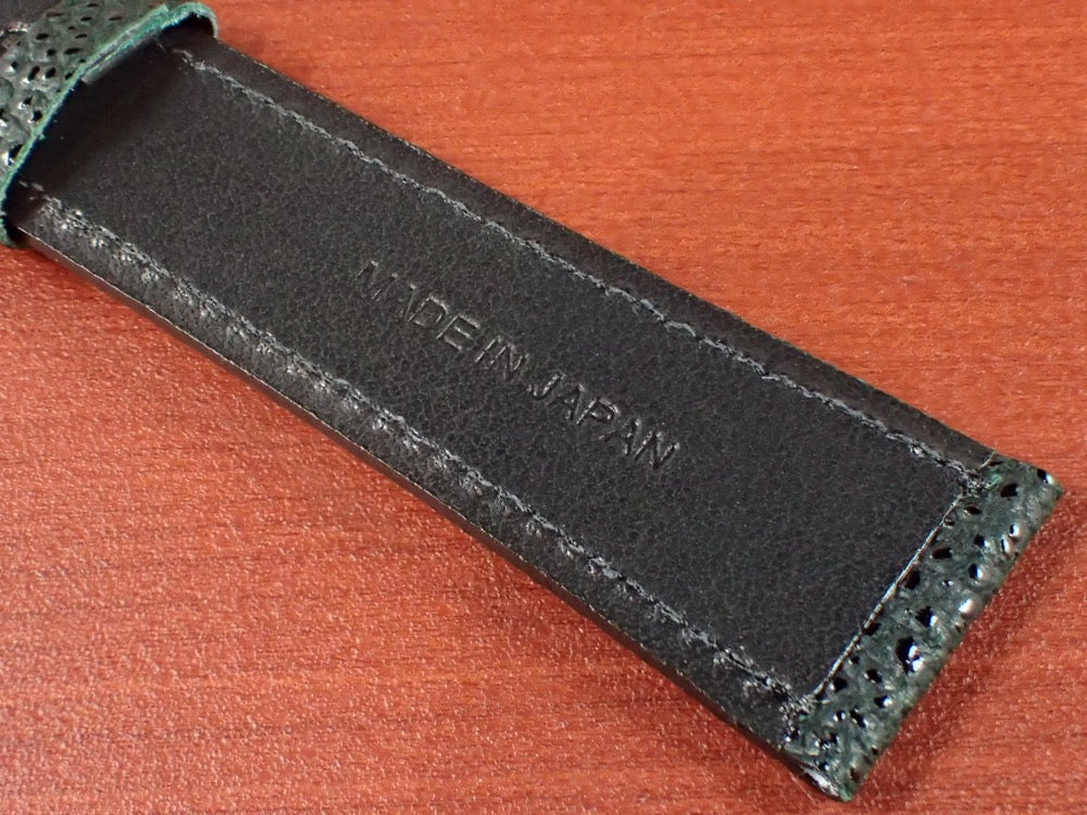 HIMEJI KUROZAN Japanese Cowhide LEATHER STRAP (翠/Green)