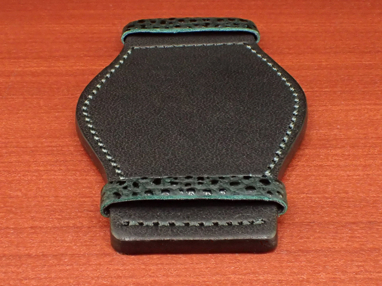 <tc>Leather Pad HIMEJI KUROZAN Japanese Cowhide LEATHER (Green)</tc>