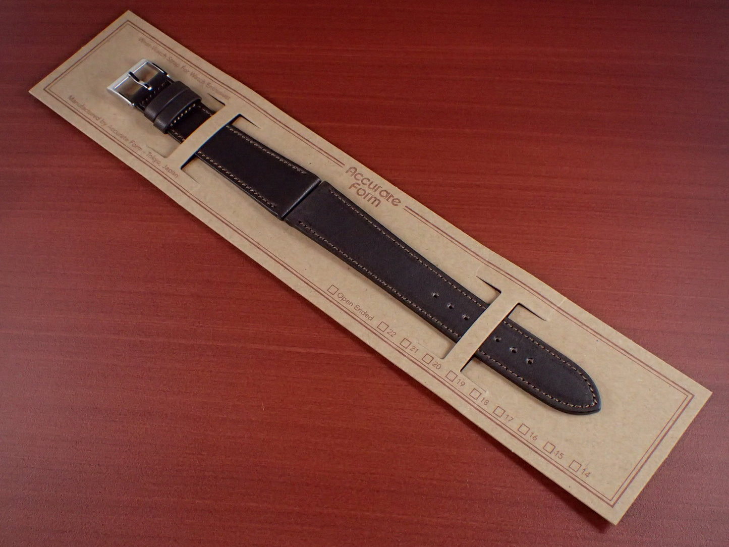 HAAS NOVONAPPA French calf STRAP (Dark Brown)