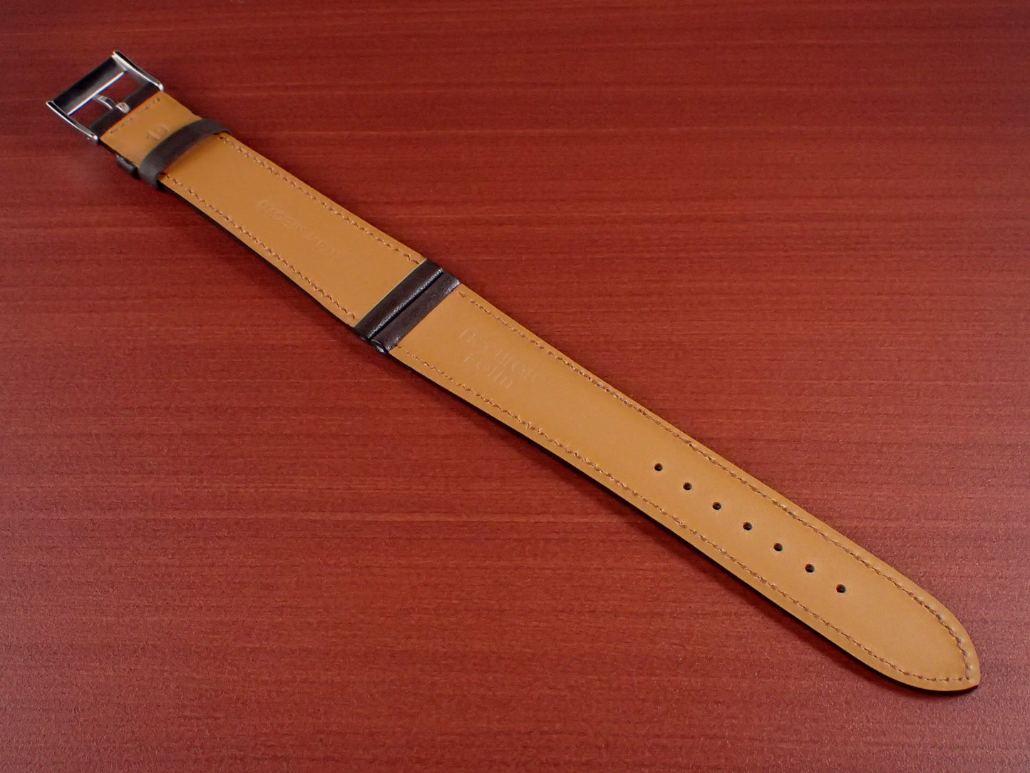 HAAS NOVONAPPA French calf STRAP (Dark Brown)