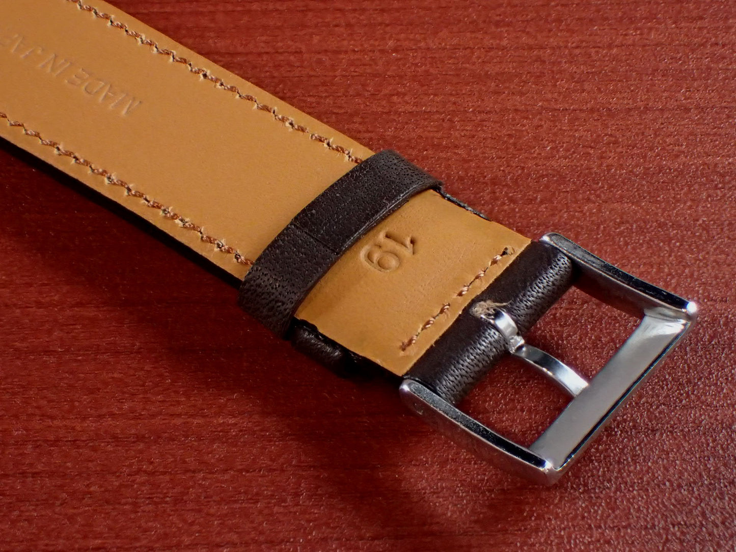 HAAS NOVONAPPA French calf STRAP (Dark Brown)