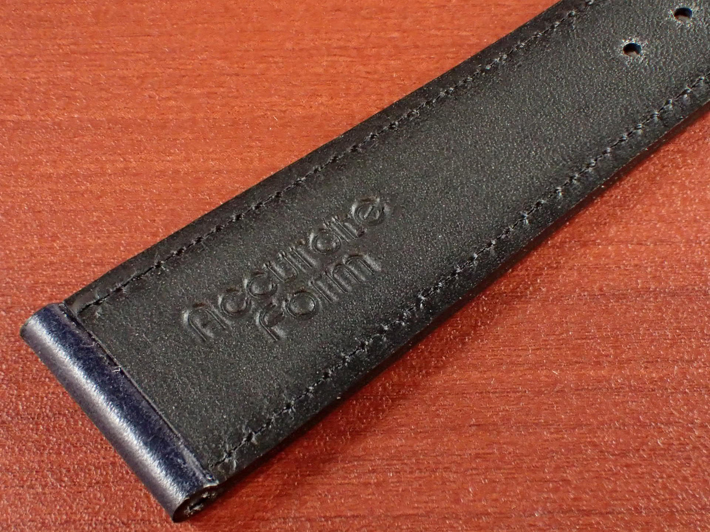 <tc>ILCEA Radica Museum calf Leather Strap (Navy)
</tc>