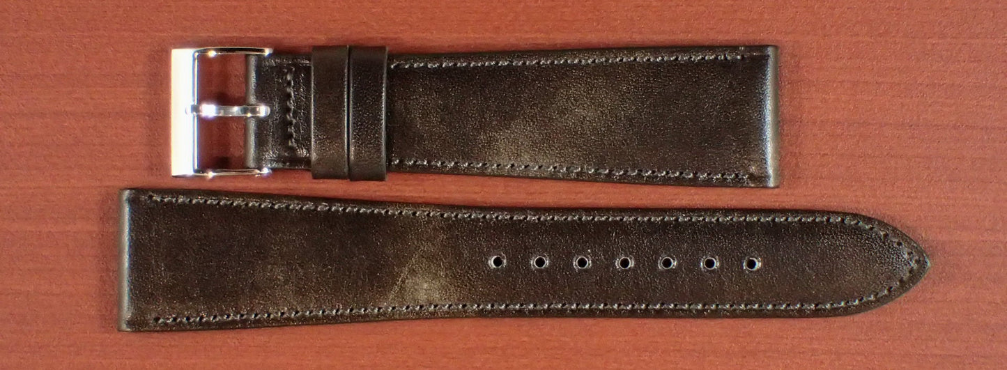 <tc>ILCEA Radica Museum calf Leather Strap (Gray)
</tc>