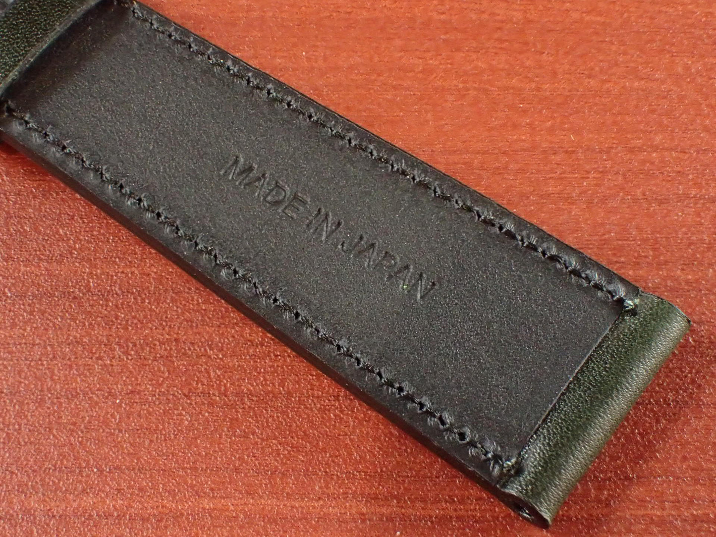 <tc>ILCEA Radica Museum calf Leather Strap (Dark Green)
</tc>