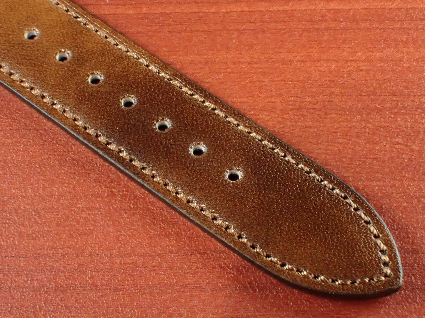 ILCEA Radica Museum calf Leather Strap (Light Brown)