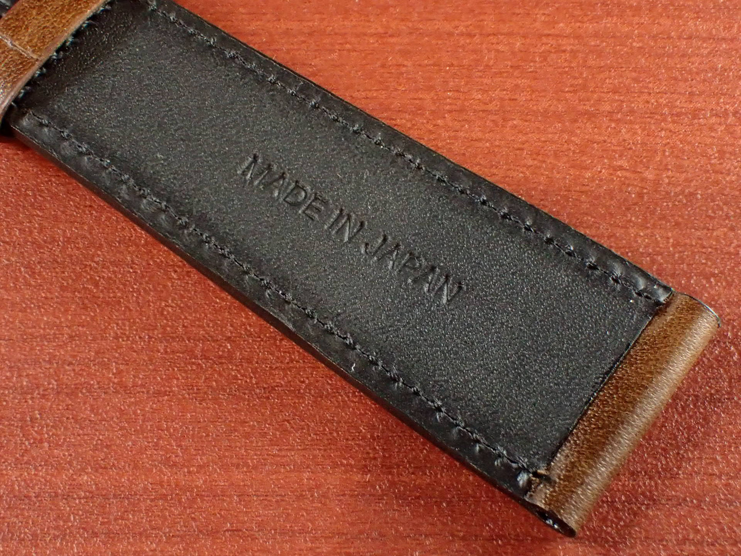 ILCEA Radica Museum calf Leather Strap (Light Brown)