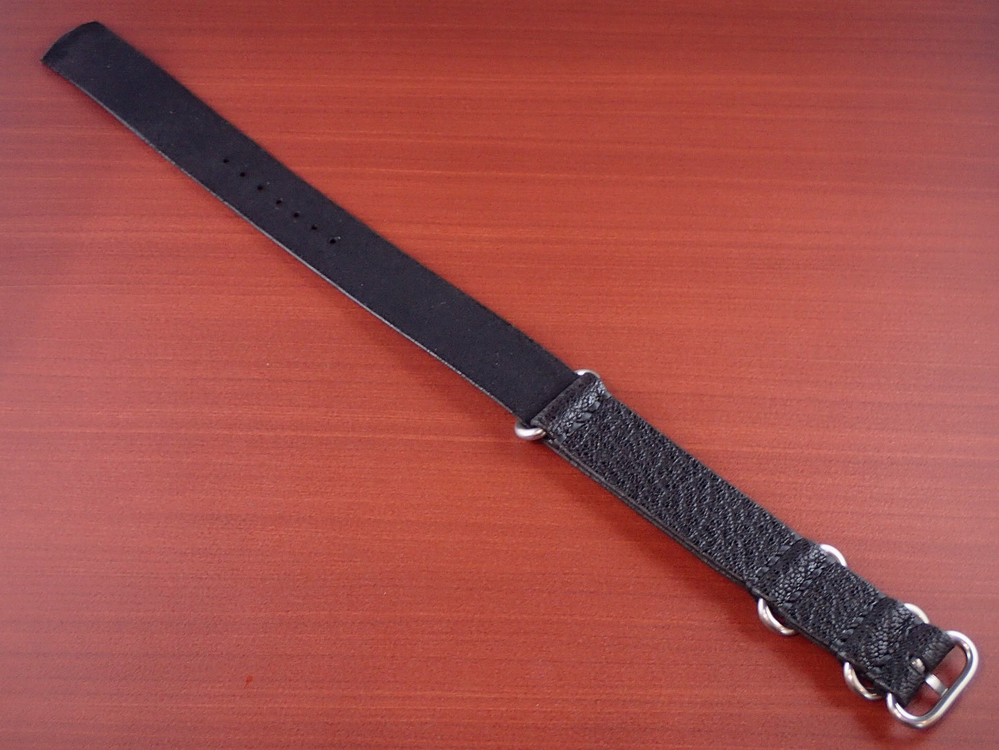 <tc>Japanese Goatskin Leather NATO Type Strap Made to order
</tc>