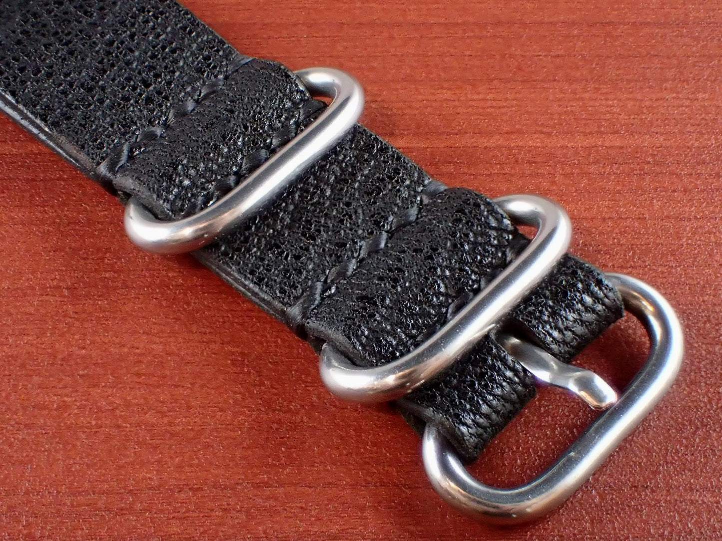 <tc>Japanese Goatskin Leather NATO Type Strap Made to order
</tc>