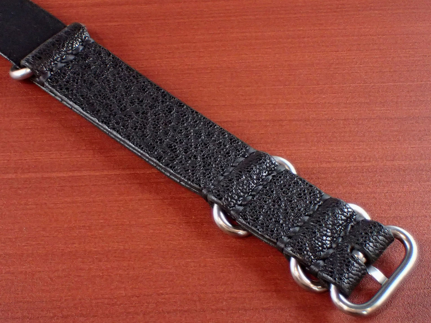 <tc>Japanese Goatskin Leather NATO Type Strap Made to order
</tc>