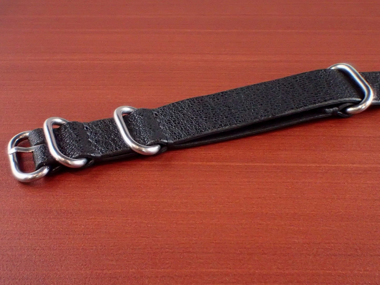 <tc>Japanese Goatskin Leather NATO Type Strap Made to order
</tc>