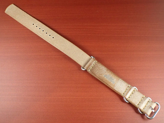 <tc>La Perla Azzura ALASKA NATO Type Strap Made to order  (Natural)
</tc>