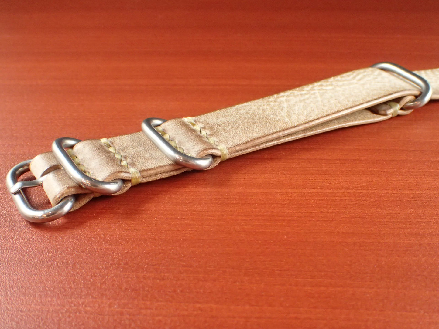 <tc>La Perla Azzura ALASKA NATO Type Strap Made to order  (Natural)
</tc>