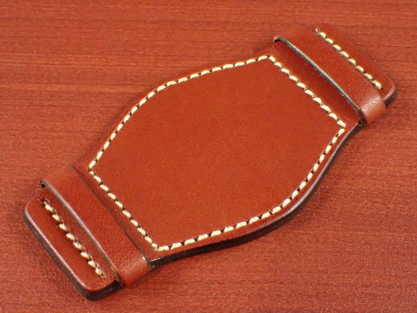 <tc>Leather Pad Lo Stivale BULGARO Shoulder Leather (Red Brown)</tc>