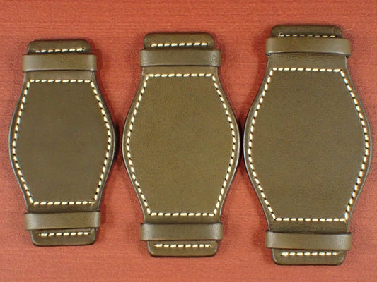 <tc>Leather Pad Lo Stivale BULGARO Shoulder Leather (Olive)
</tc>