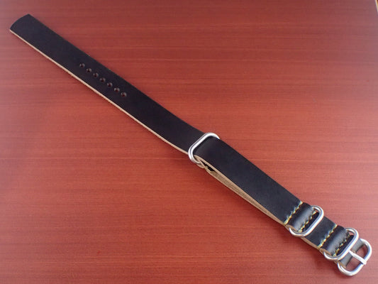 <tc>MARYAM HORSE Leather NATO TYPE Belt Made to order (Black)</tc>