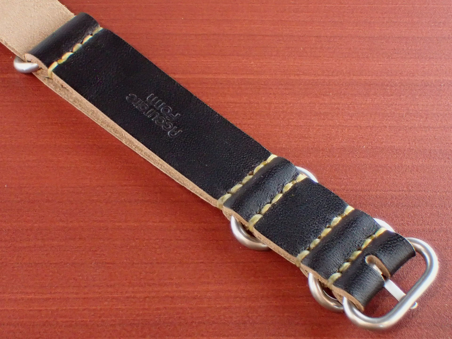 <tc>MARYAM HORSE Leather NATO TYPE Belt Made to order (Black)</tc>