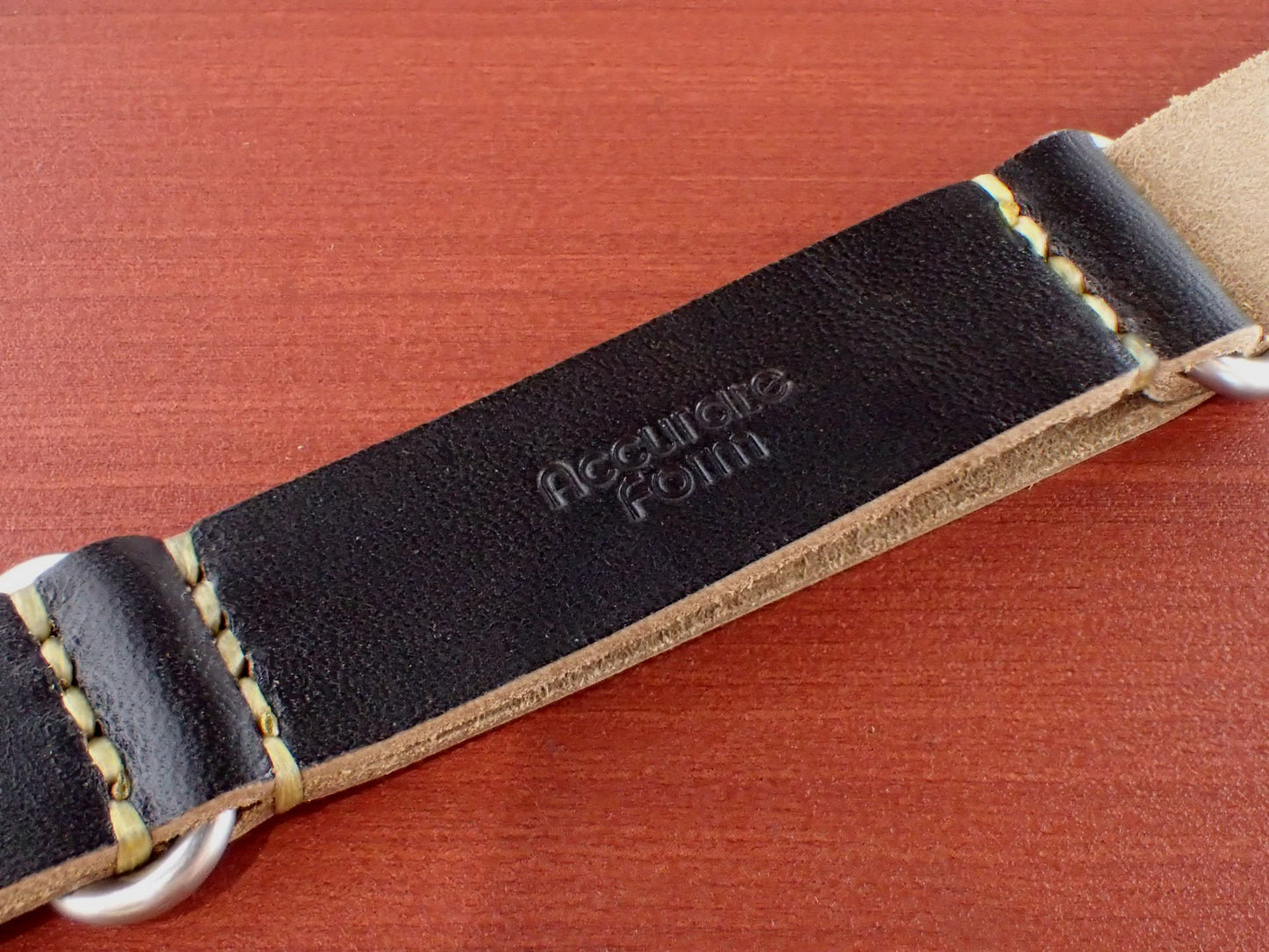 <tc>MARYAM HORSE Leather NATO TYPE Belt Made to order (Black)</tc>