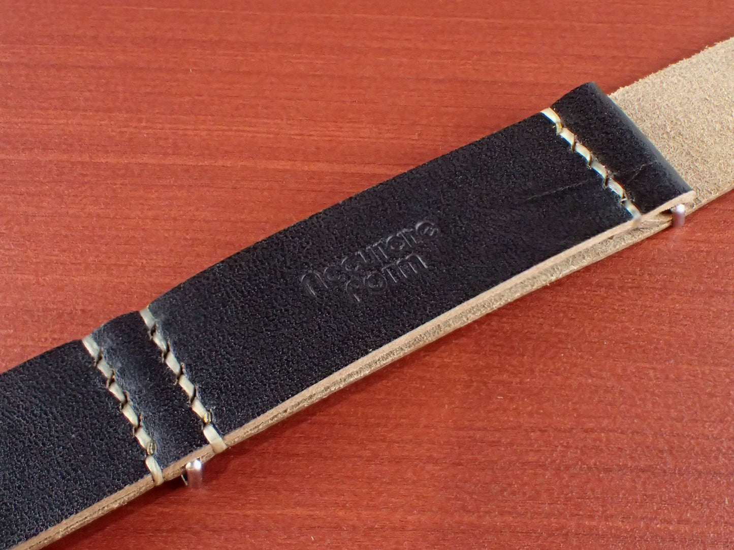 <tc>MARYAM HORSE Leather NATO G10 Belt  Made to order (Black)</tc>