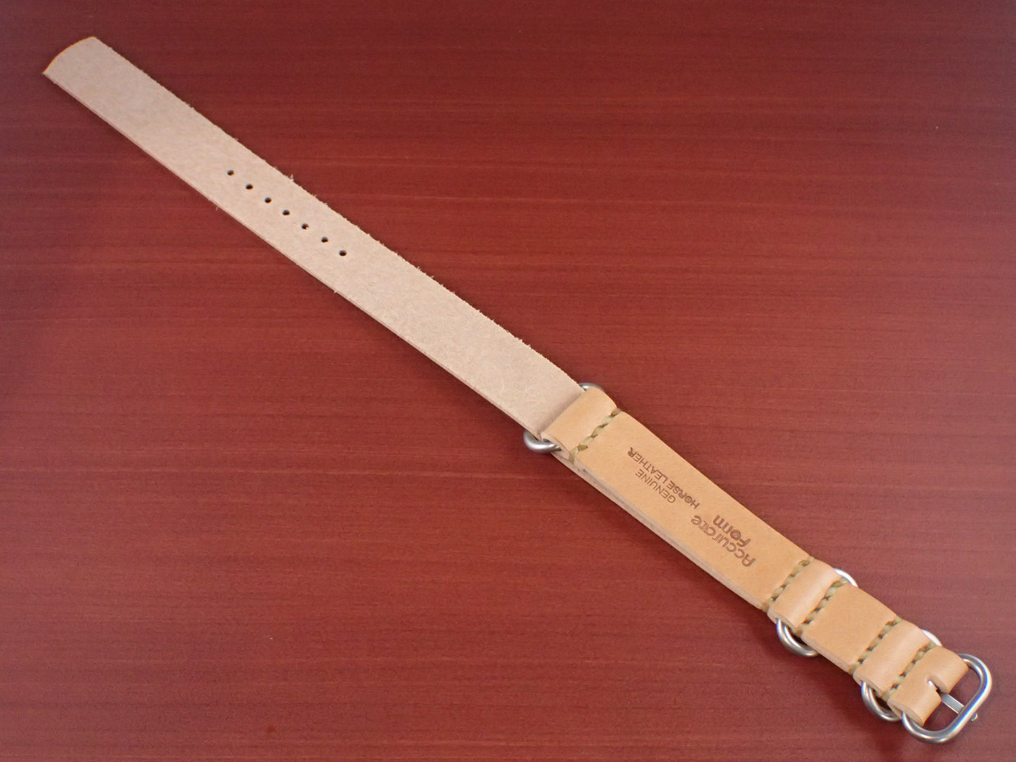 <tc>MARYAM Horse Leather NATO Type Belt Made to Order (Natural)</tc>