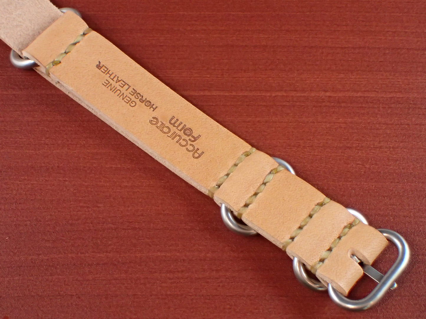 <tc>MARYAM Horse Leather NATO Type Belt Made to Order (Natural)</tc>