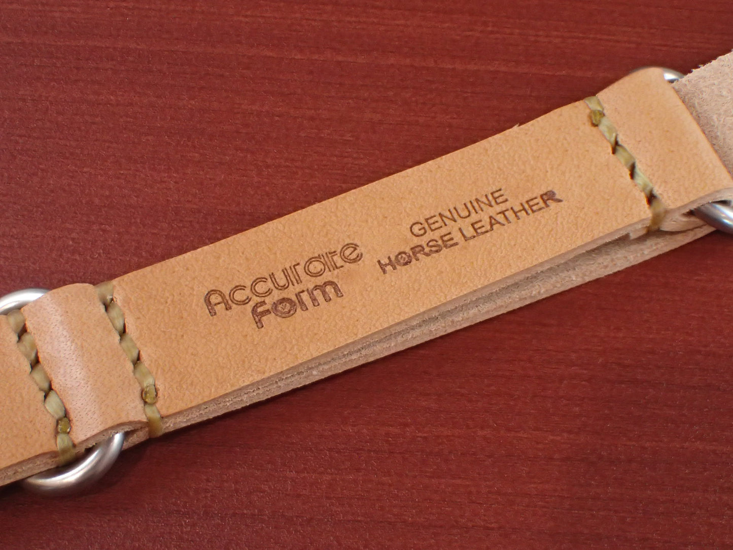 <tc>MARYAM Horse Leather NATO Type Belt Made to Order (Natural)</tc>