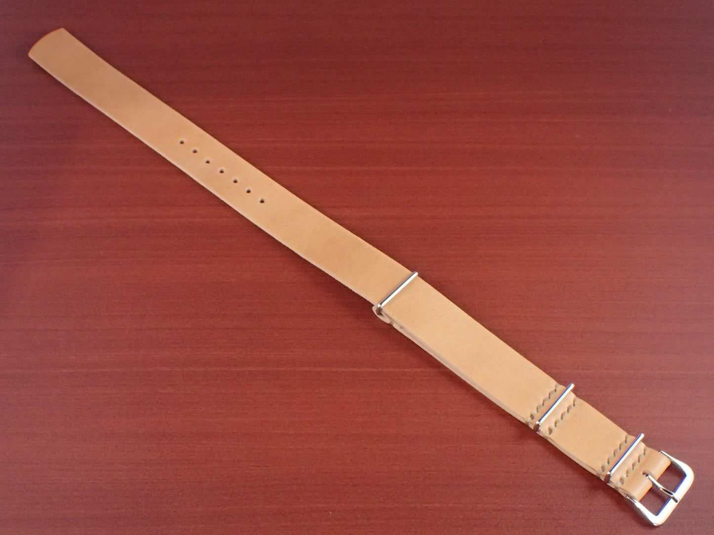 <tc>MARYAM HORSE Leather NATO G10 Belt Made to Order (Natural)</tc>