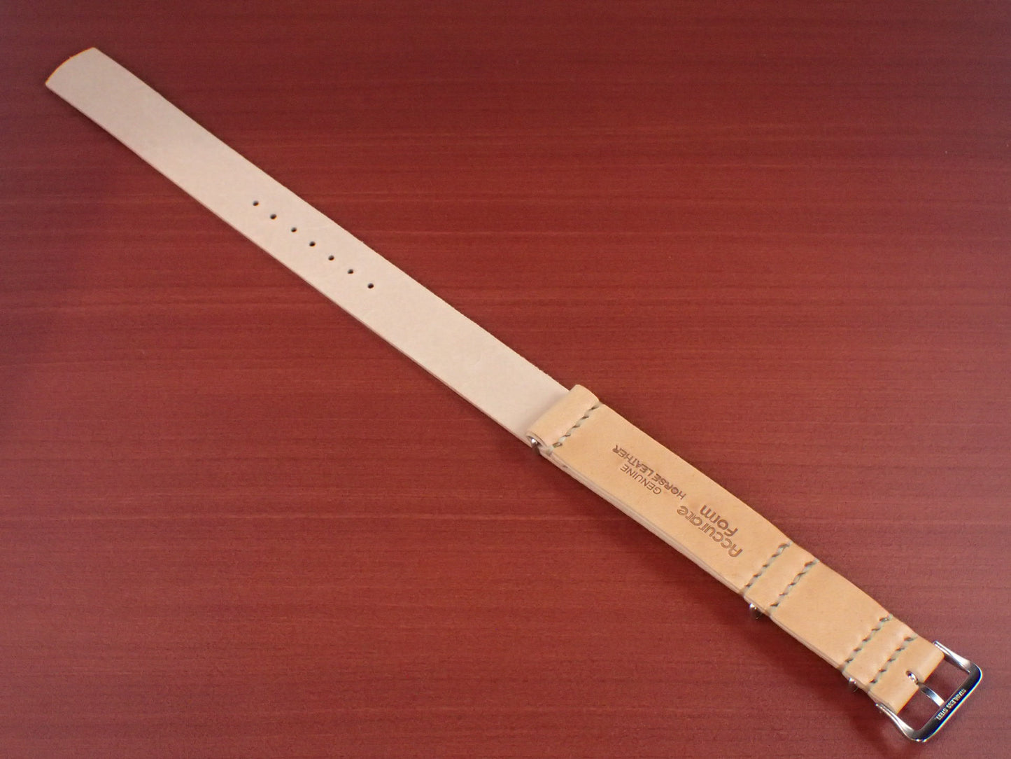 <tc>MARYAM HORSE Leather NATO G10 Belt Made to Order (Natural)</tc>