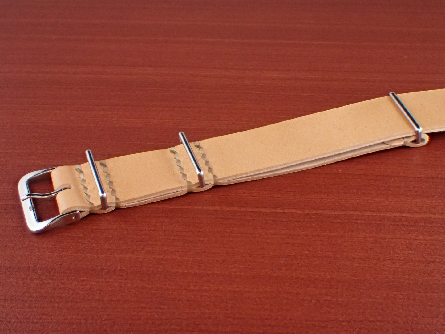 <tc>MARYAM HORSE Leather NATO G10 Belt Made to Order (Natural)</tc>