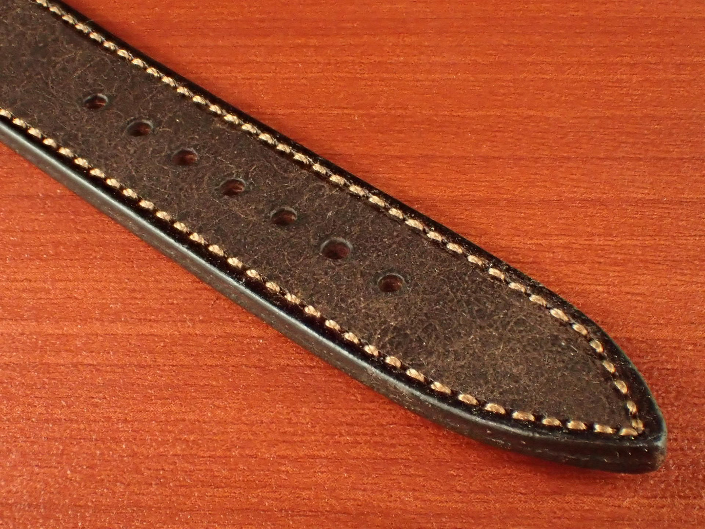 Virgilio VIVIDO Shoulder leather strap (Dark Brown)
