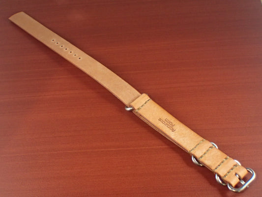 <tc>VIRGILIO VIVIDO SHOULDER LEATHER NATO TYPE STRAP Made to order (Natural)</tc>