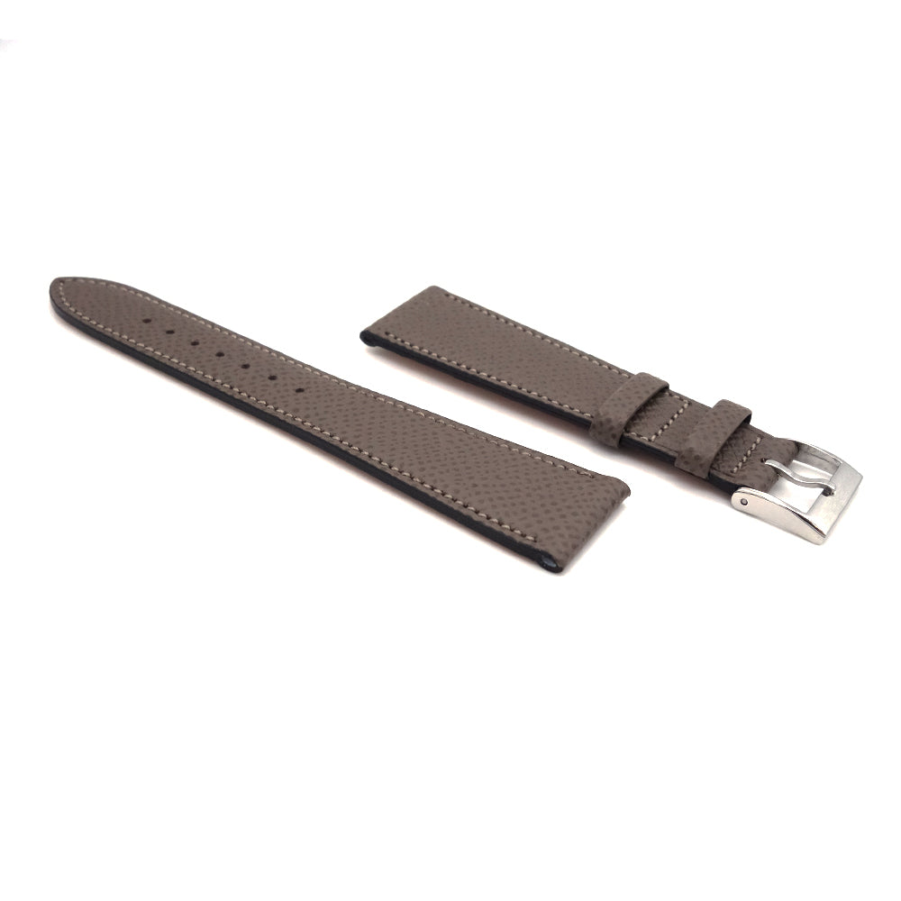 <tc>HAAS Derby French Embossed calf STRAP (Etain)</tc>