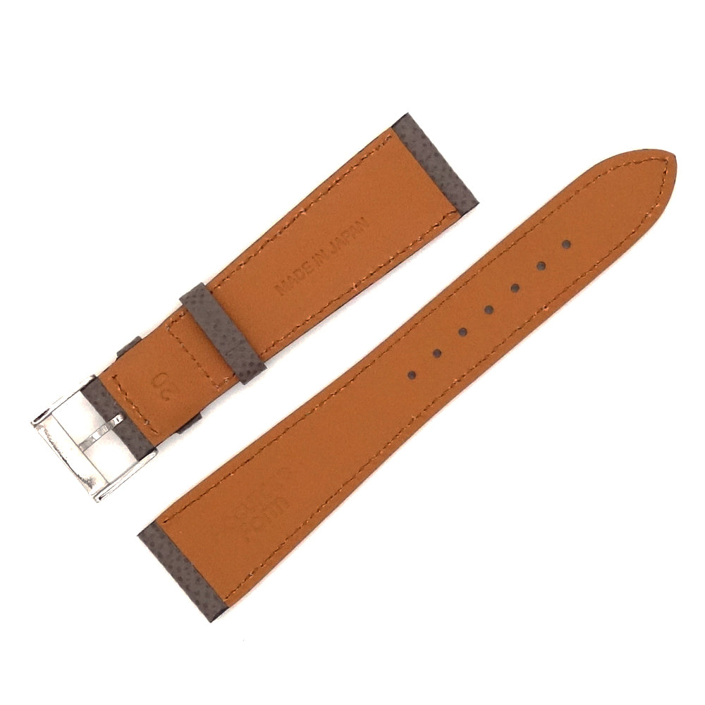 <tc>HAAS Derby French Embossed calf STRAP (Etain)</tc>